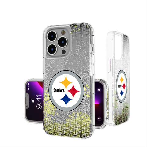 Pittsburgh Steelers Linen Glitter Phone Case-0