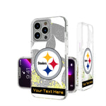 Pittsburgh Steelers Personalized Tilt Glitter Phone Case for Apple iPhone
