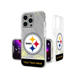 Pittsburgh Steelers Personalized EndZone Plus Glitter Phone Case for Apple iPhone