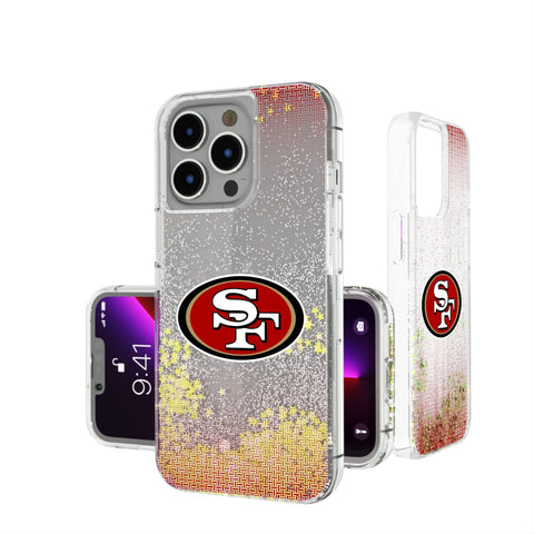 San Francisco 49ers Linen Glitter Phone Case