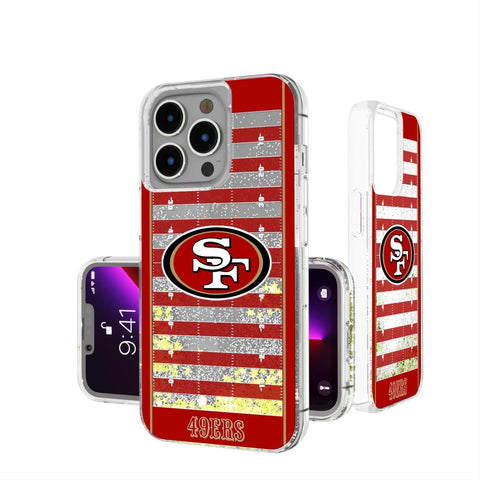 San Francisco 49ers Football Field Glitter Case-0