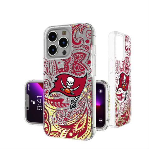 Tampa Bay Buccaneers Paisley Glitter Phone Case
