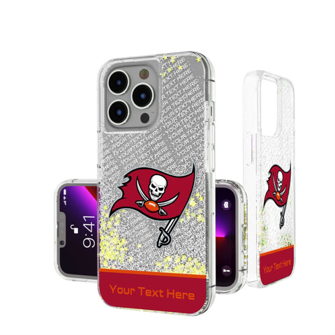 Tampa Bay Buccaneers Personalized EndZone Plus Glitter Phone Case for Apple iPhone