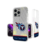 Tennessee Titans Personalized EndZone Plus Glitter Phone Case for Apple iPhone
