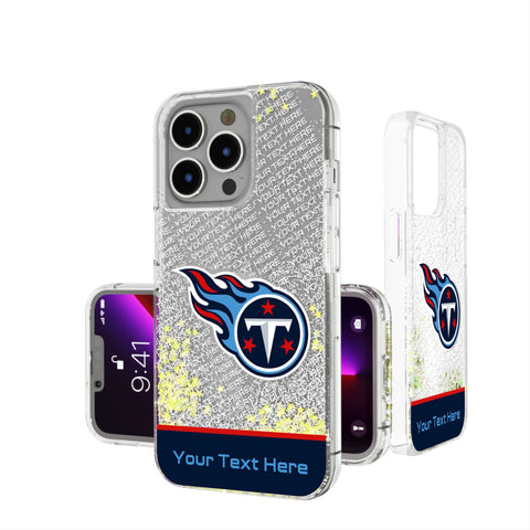 Tennessee Titans Personalized EndZone Plus Glitter Phone Case for Apple iPhone