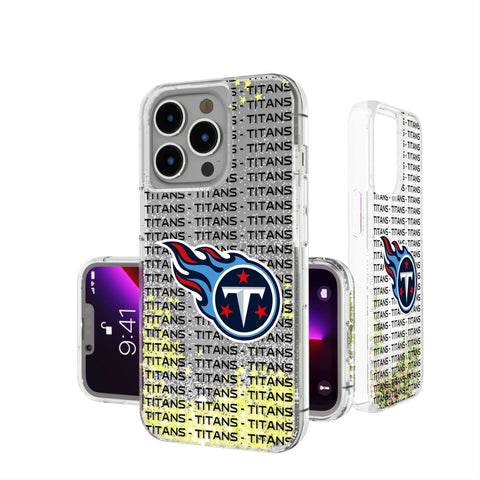 Tennessee Titans Text Backdrop Glitter Phone Case