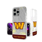 Washington Commanders Personalized EndZone Plus Glitter Phone Case for Apple iPhone