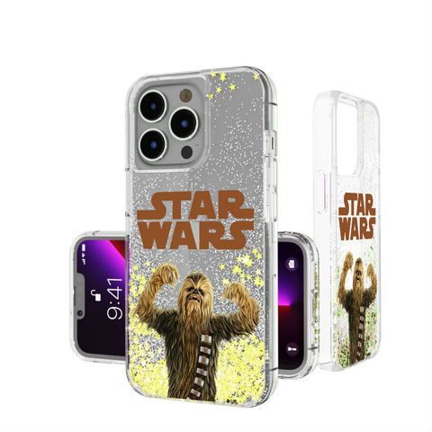Star Wars Chewbacca Color Block Glitter Phone Case
