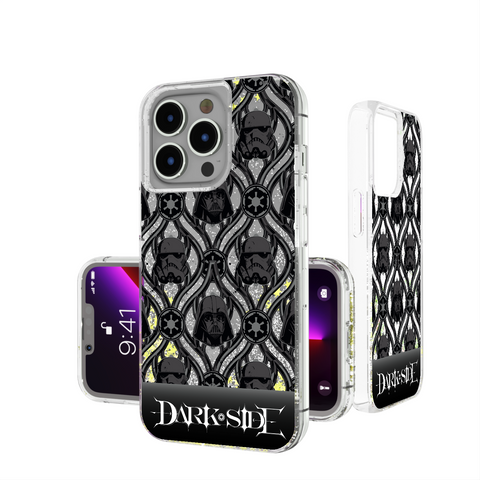 Star Wars Dark Side Pattern Glitter Phone Case