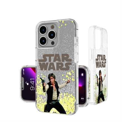 Star Wars Han Solo Color Block Glitter Phone Case