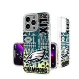 Philadelphia Eagles 2025 Super Bowl Glitter Phone Case for Apple iPhone