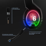 Philadelphia 76ers Stripe Gaming Headphones-1