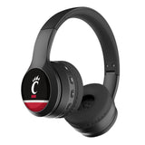 University of Cincinnati Bearcats Stripe Wireless Over-Ear BT Headphones With Case