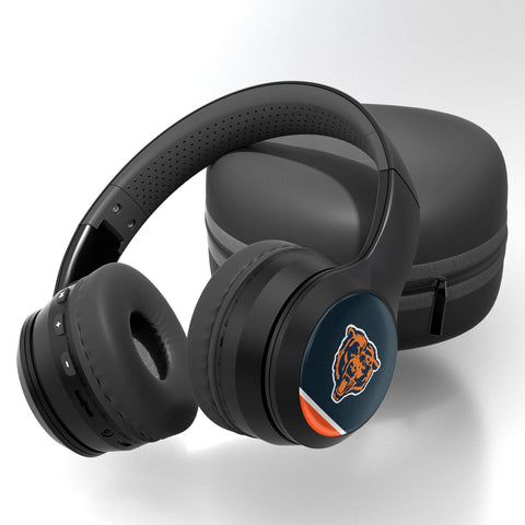 Chicago Bears 1946 Historic Collection Stripe Wireless Over-Ear Bluetooth Headphones-0