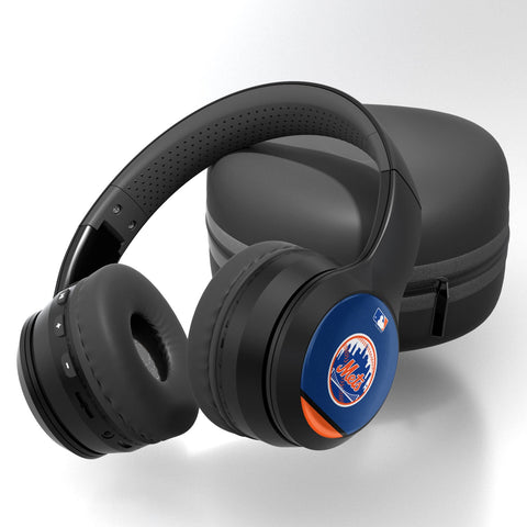 New York Mets Stripe Wireless Over-Ear Bluetooth Headphones-0