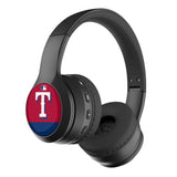 Texas Rangers Stripe Wireless Over-Ear BT Headphones With Case