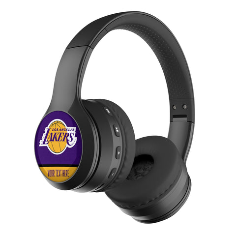 Los Angeles Lakers Personalized Endzone Solid Wireless Over-Ear BT Headphones With Case