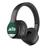 New York Jets Personalized Endzone Solid Wireless Over-Ear BT Headphones With Case