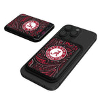 Alabama Crimson Tide Paisley Black Magnetic Credit Card Wallet-0