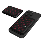 University of Alabama Crimson Tide Script A Fashion Pattern Black Magnetic Credit Card Wallet