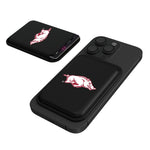 Arkansas Razorbacks Insignia Black Magnetic Credit Card Wallet-0