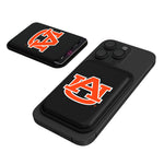 Auburn Tigers Insignia Black Magnetic Credit Card Wallet-0