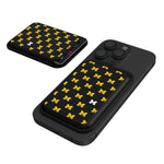 University of Michigan Wolverines Fashion Pattern Black Magnetic Credit Card Wallet-0