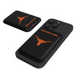 University of Texas Longhorns Personalized Insignia Black Magnetic Credit Card Wallet