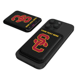 University of Southern California Trojans Personalized Insignia Black Magnetic Credit Card Wallet
