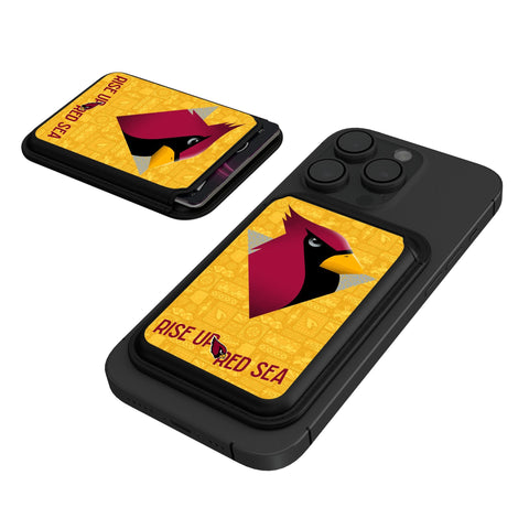 Arizona Cardinals 2024 Illustrated Limited Edition Black Magnetic Credit Card Wallet-0