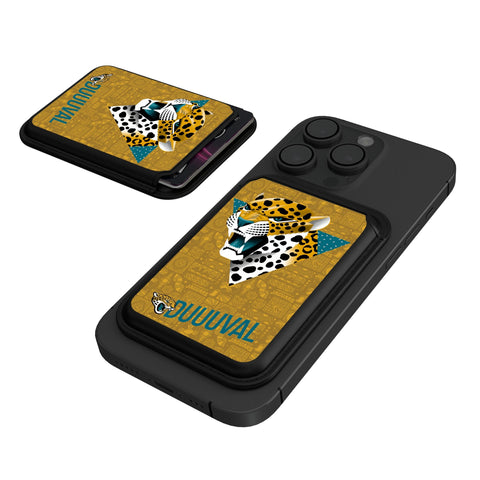 Jacksonville Jaguars 2024 Illustrated Limited Edition Black Magnetic Credit Card Wallet-0