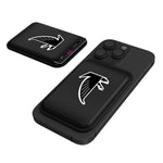 Atlanta Falcons Classic  Linen Black Magnetic Credit Card Wallet