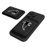 Atlanta Falcons Classic  Linen Black Magnetic Credit Card Wallet