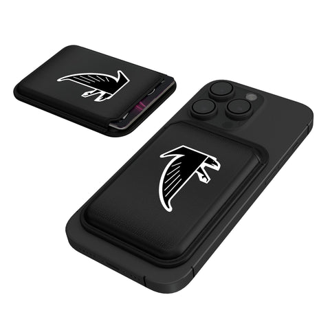 Atlanta Falcons Classic  Linen Black Magnetic Credit Card Wallet