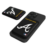 Atlanta Braves Personalized Insignia Black Magnetic Credit Card Wallet