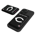 Cincinnati Reds Personalized Insignia Black Magnetic Credit Card Wallet