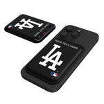 LA Dodgers Personalized Insignia Black Magnetic Credit Card Wallet