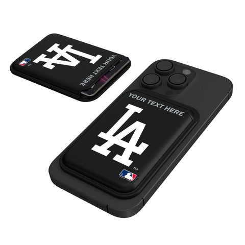 LA Dodgers Personalized Insignia Black Magnetic Credit Card Wallet