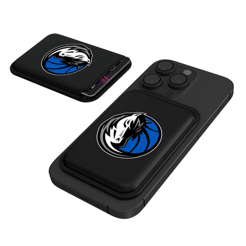 Dallas Mavericks Insignia Black Magnetic Credit Card Wallet-0