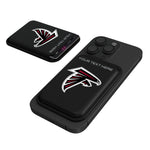 Atlanta Falcons Personalized Insignia Black Magnetic Credit Card Wallet
