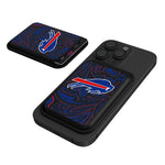 Buffalo Bills Paisley Black Magnetic Credit Card Wallet-0