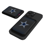 Dallas Cowboys Linen Black Magnetic Credit Card Wallet-0
