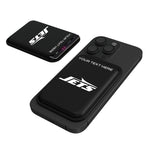 New York Jets Personalized Insignia Black Magnetic Credit Card Wallet