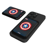 Marvel Avengers Captain America Grid Black Magnetic Credit Card Wallet
