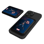Marvel Avengers Captain America MechLine Black Magnetic Credit Card Wallet
