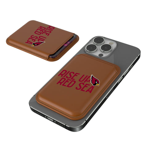 Arizona Cardinals 2024 Illustrated Limited Edition Brown Magnetic Credit Card Wallet-0