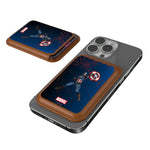 Marvel Avengers Captain America MechLine Brown Magnetic Credit Card Wallet