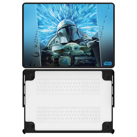 Star Wars: The Mandalorian Grogu and Din Djarin Portrait Laptop Case