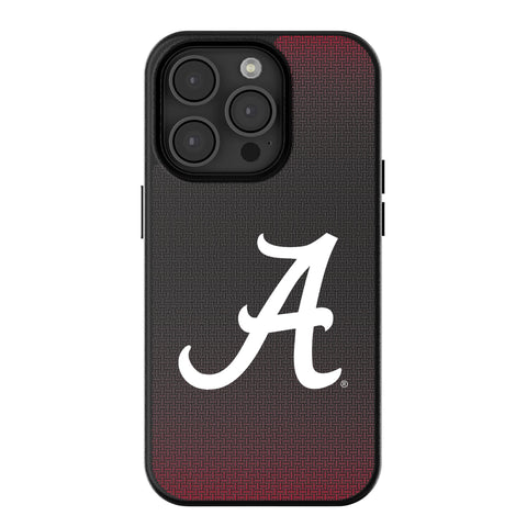 University of Alabama Crimson Tide Script A Linen MagSafe Compatible Phone Case for Apple iPhone