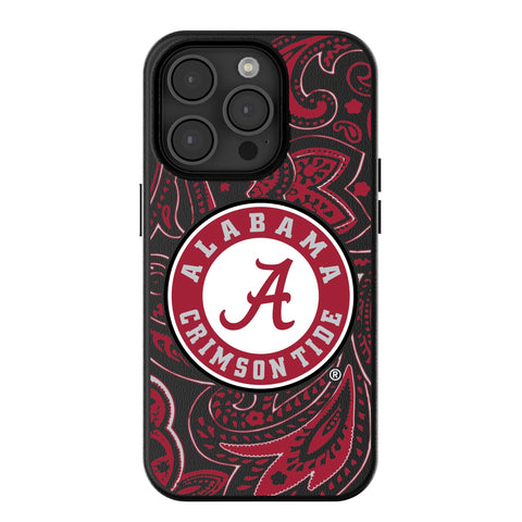 University of Alabama Crimson Tide Paisley MagSafe Compatible Phone Case for Apple iPhone
